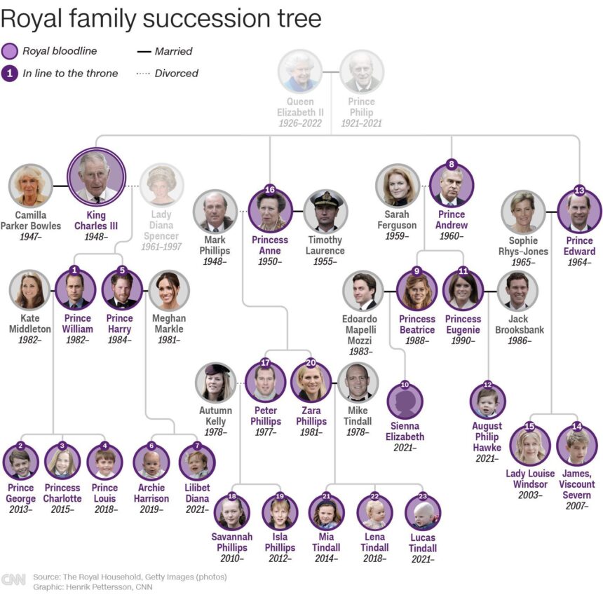 British royal family line of succession: Who's who - KVIA