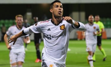 Cristiano Ronaldo scored his first goal of the season as Manchester United defeated Sheriff Tiraspol 2-0 in the Europa League.