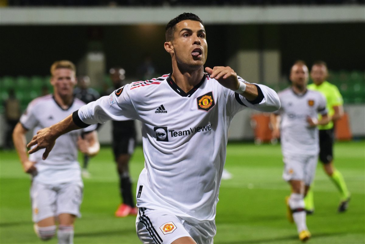 <i>Oleg Bilsagaev/Getty Images Europe/Getty Images</i><br/>Cristiano Ronaldo scored his first goal of the season as Manchester United defeated Sheriff Tiraspol 2-0 in the Europa League.