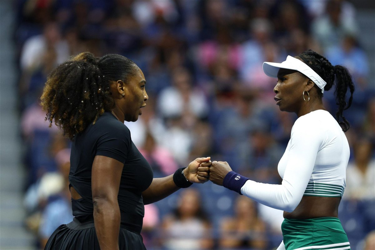 <i>Elsa/Getty Images</i><br/>Serena Williams and Venus Williams lost in straight sets to Lucie Hradecka and Linda Noskova of the Czech Republic at the US Open on August 1.