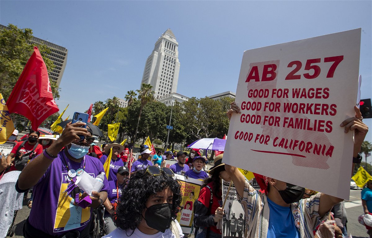 <i>Brian van der Brug/Los Angeles Times/Getty Images</i><br/>California's governor signed into law a bill creating a 