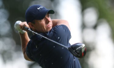 Rory McIlroy is seen here in action during the final round.