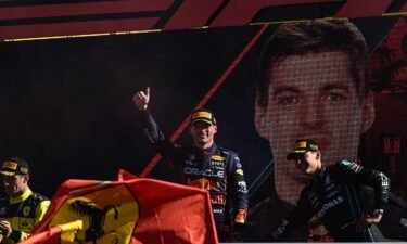 Max Verstappen celebrates victory at the Italian Grand Prix as he continues his F1 title defense.