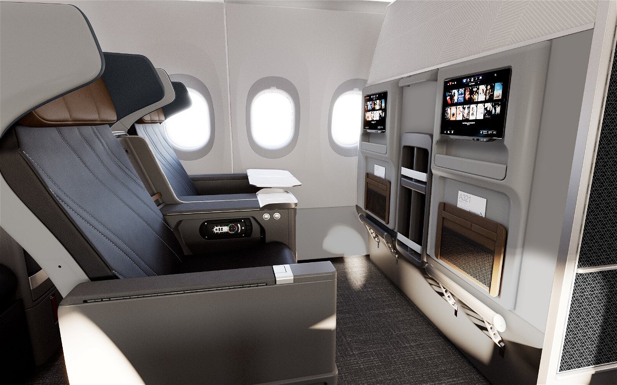 <i>American Airlines</i><br/>American Airlines is set to introduce premium suites with privacy doors. The new premium economy seats on the Airbus A321XLR have headrest wings for increased privacy.