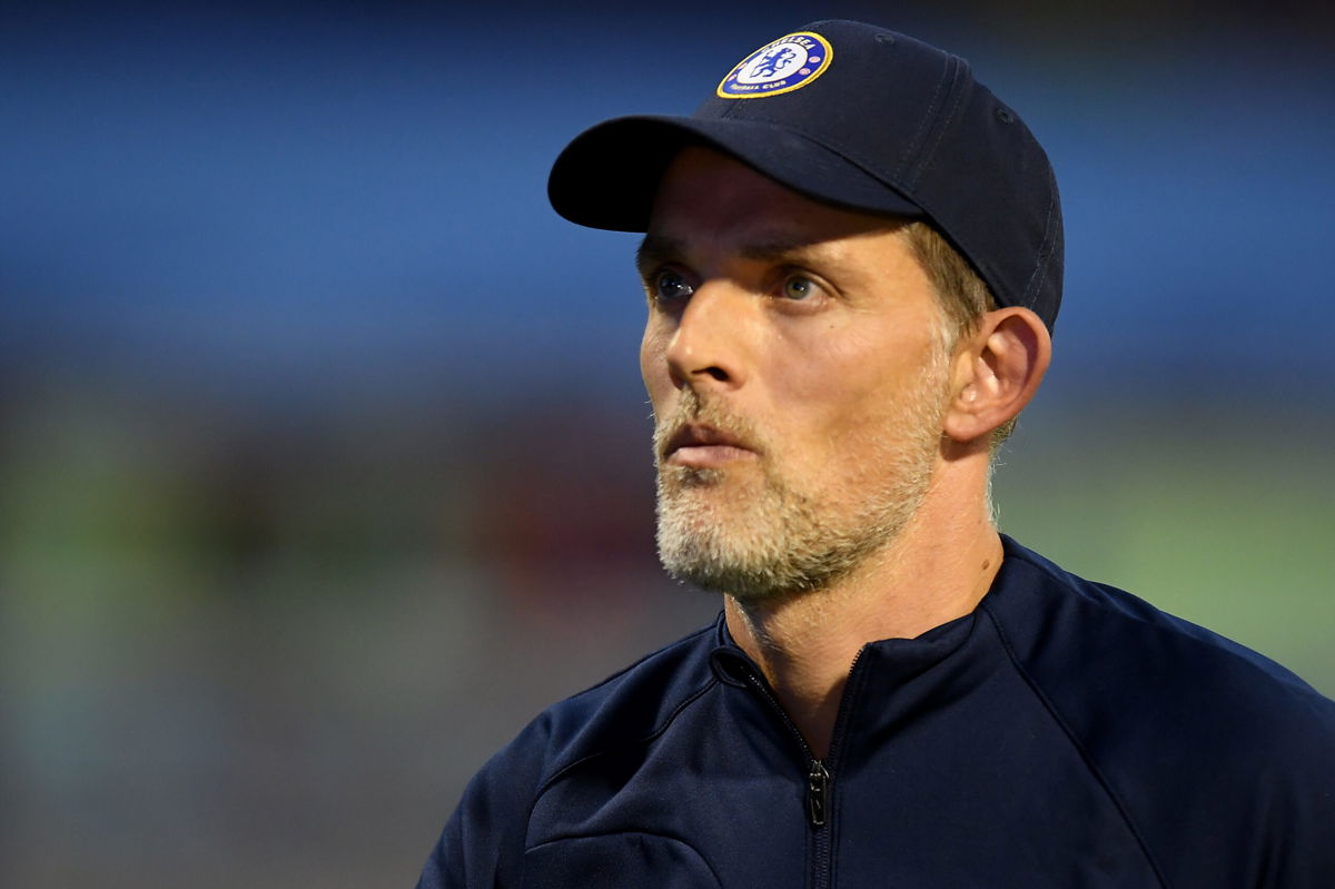 <i>Jurij Kodrun/Getty Images Europe/Getty Images</i><br/>Thomas Tuchel looks on during Chelsea's Champions League defeat to Dinamo Zagreb on September 6.
