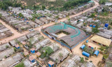 Award organizers recognized a series of temporary community spaces in Cox's Bazar