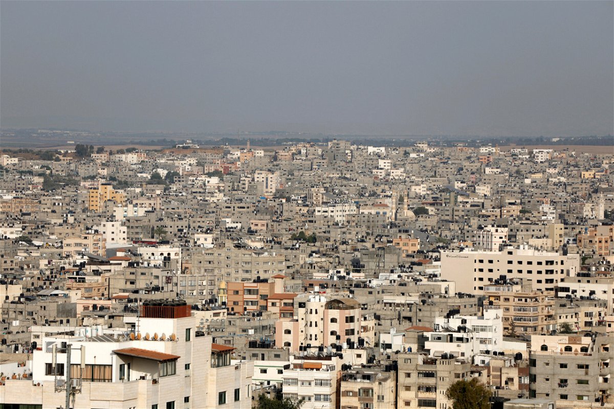 <i>Mohammed Salem/Reuters</i><br/>General view of Gaza city on May 29. Hamas executed five Palestinians in Gaza