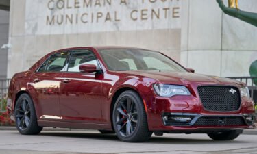 The new Chrysler 300C is pictured here in Detroit on September 13.