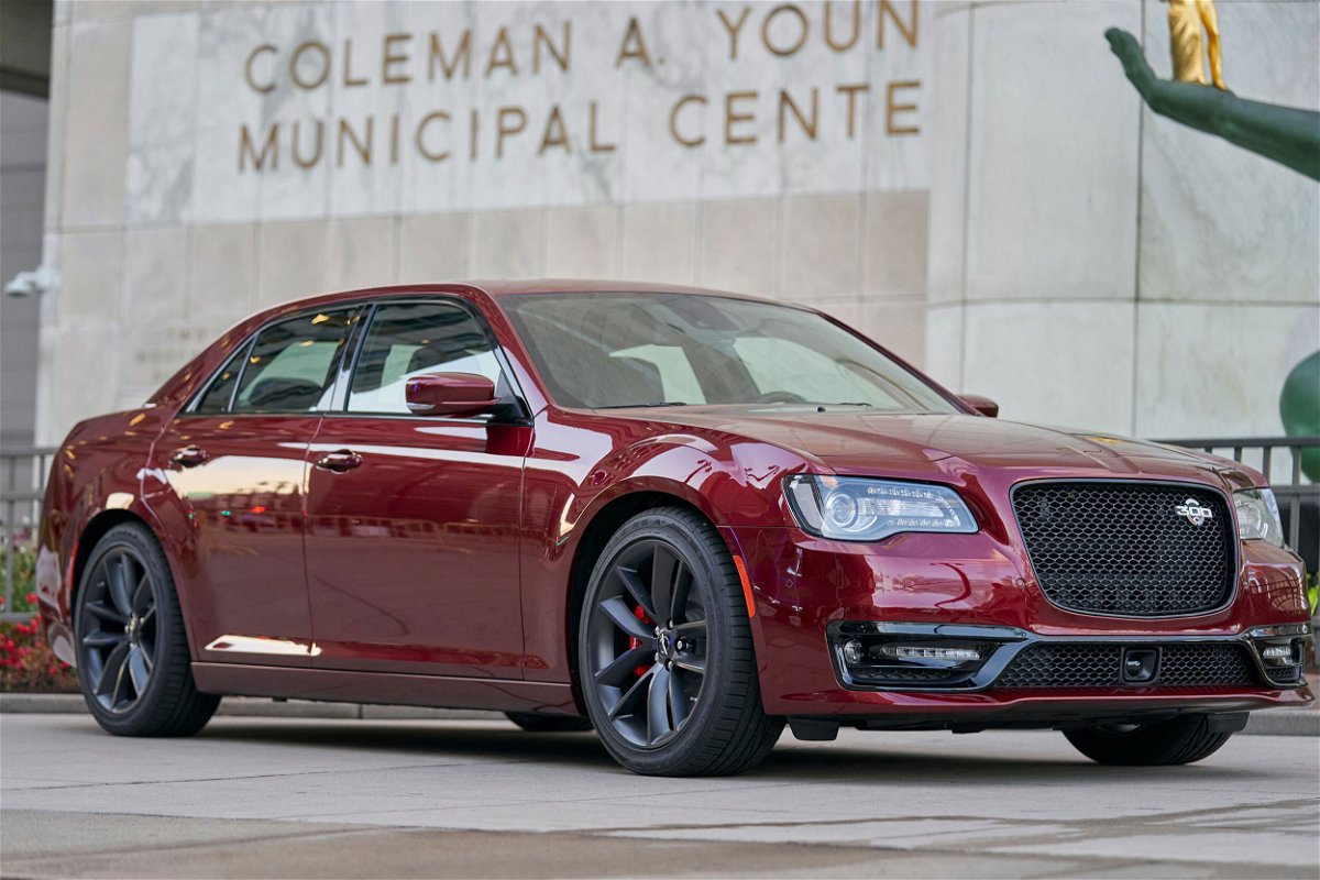 <i>Geoff Robins/AFP/Getty Images</i><br/>The new Chrysler 300C is pictured here in Detroit on September 13.