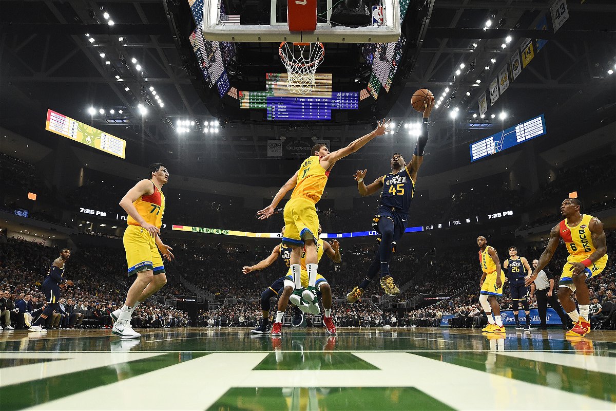 <i>Stacy Revere/Getty Images</i><br/>Mitchell has averaged 28.3 points in 39 playoff games for the Jazz.