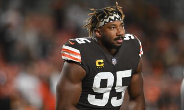 Cleveland Browns defensive end Myles Garrett was transported to a hospital on September 26 with non-life-threatening injuries following a car crash.