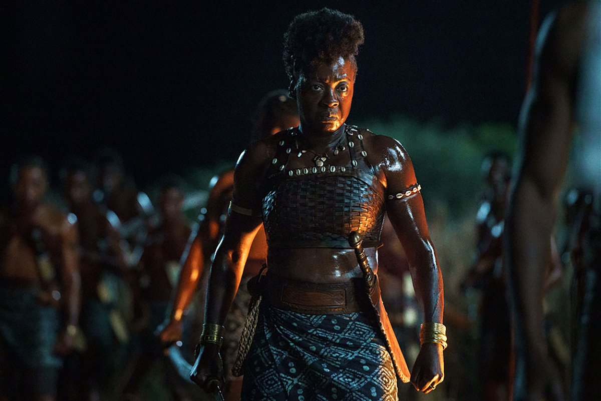 <i>Ilze Kitshoff/Sony Pictures</i><br/>Nanisca (Viola Davis) is pictured in TriStar Pictures' THE WOMAN KING.
