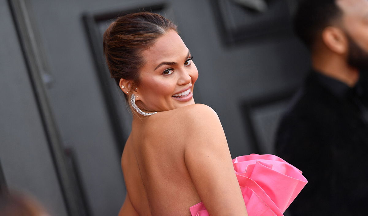 <i>Angela Weiss/AFP/Getty Images</i><br/>Chrissy Teigen is pictured here on April 3.