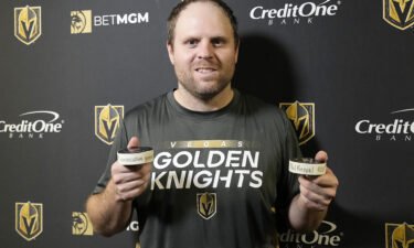 Vegas Golden Knights star Phil Kessel has broken the National Hockey League (NHL) 'ironman' record after he played his 990th consecutive game on October 25. Kessel is pictured here posing with the pucks from the game.