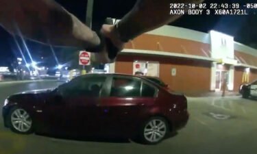 Still frame from body cam footage released by the San Antonio Police Department. A San Antonio Police Department officer has been fired after shooting a 17-year-old boy who was eating a meal in a McDonald's parking lot Sunday