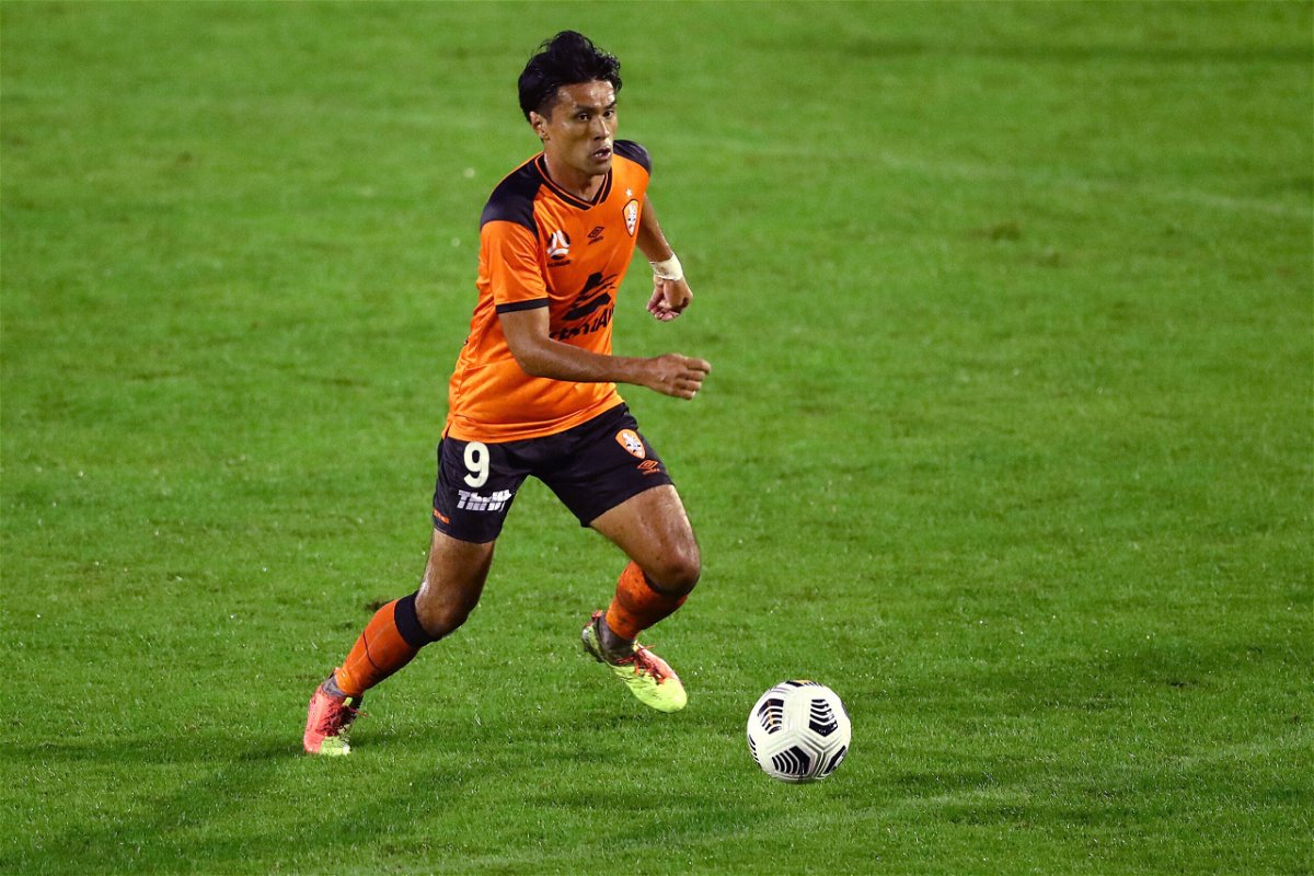 <i>Chris Hyde/Getty Images</i><br/>Masato Kudo played for Brisbane Roar during the 2020-21 season.