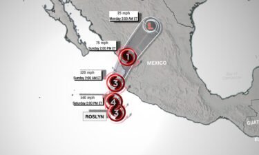 Hurricane Roslyn heads toward Mexico and could strengthen to a Category 4 before landfall this weekend