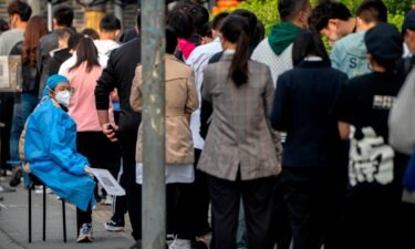 People line up for Covid tests in Beijing