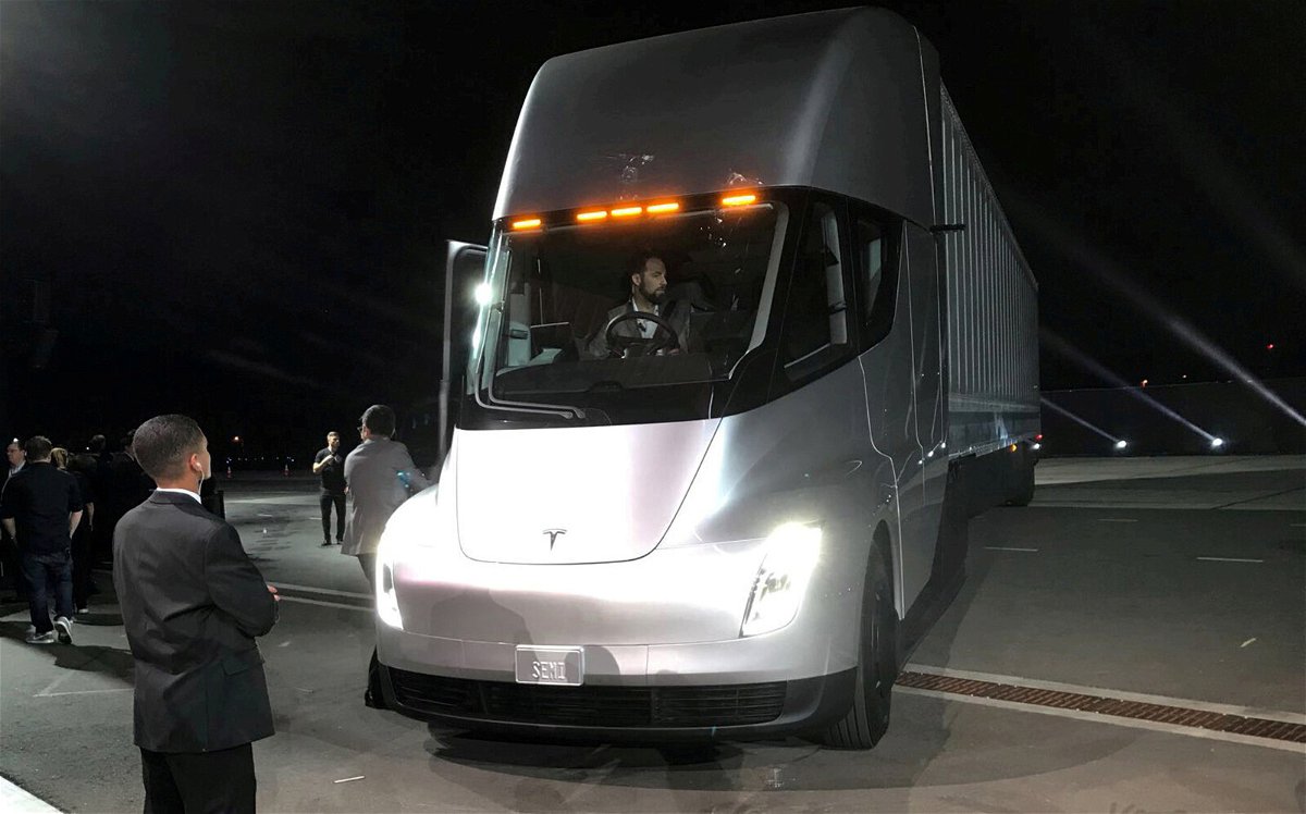 <i>Alexandria Sage/Reuters</i><br/>Tesla CEO Elon Musk said on October 7 that production of its Semi truck has begun