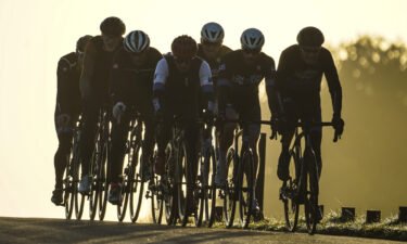 British Cycling is facing criticism following partnership with Shell. Early morning cyclists exercise on October 08