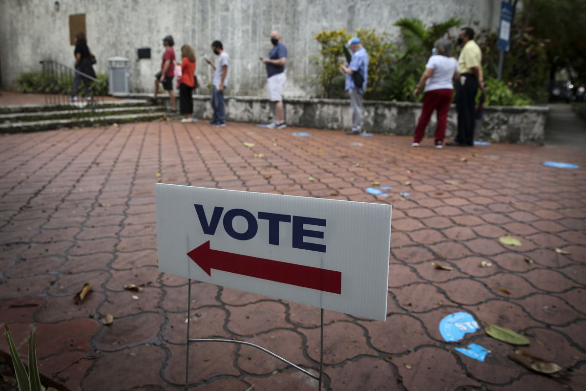 <i>Marco Bello/Bloomberg/Getty Images</i><br/>A Florida judge on Friday dismissed the case against a Miami man who was arrested on charges related to election fraud in August. A 