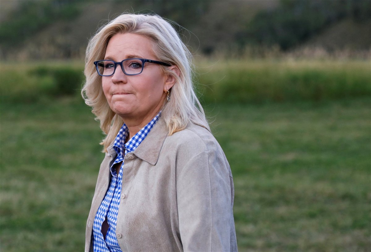 <i>David Stubbs/Reuters</i><br/>Rep. Liz Cheney is seen here on the night of her primary loss in August. Cheney told Arizona voters on October 5 that they will play a critical role in 