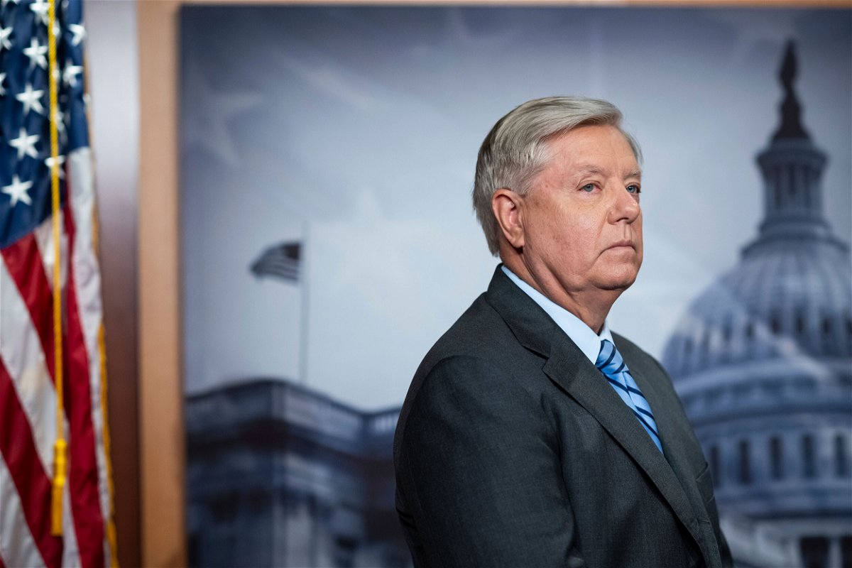 <i>Graeme Sloan/Sipa/AP</i><br/>A federal appeals court ruled that Atlanta investigators can subpoena Senator Lindsey Graham in the 2020 election investigation in Georgia. Graham is seen here in Washington