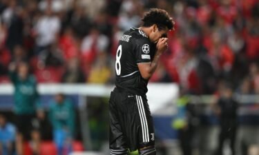 Juventus crashes out of Champions League to compound season's woeful start. Juventus midfielder Weston McKennie reacts following the defeat to Benfica.