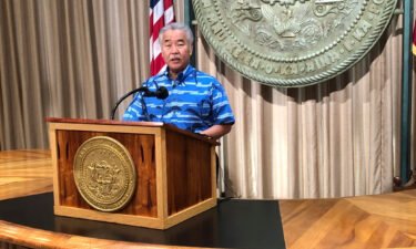 Hawaii Gov. David Ige speaks at a news conference at the Hawaii State Capitol in Honolulu on October 11. Ige signed an executive order Tuesday that aims to prevent other states from punishing their residents who get an abortion in the islands.