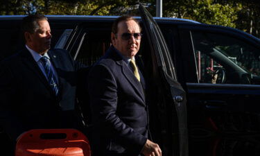 Closing arguments are underway in the civil trial against Kevin Spacey - here arriving to court on Thursday.