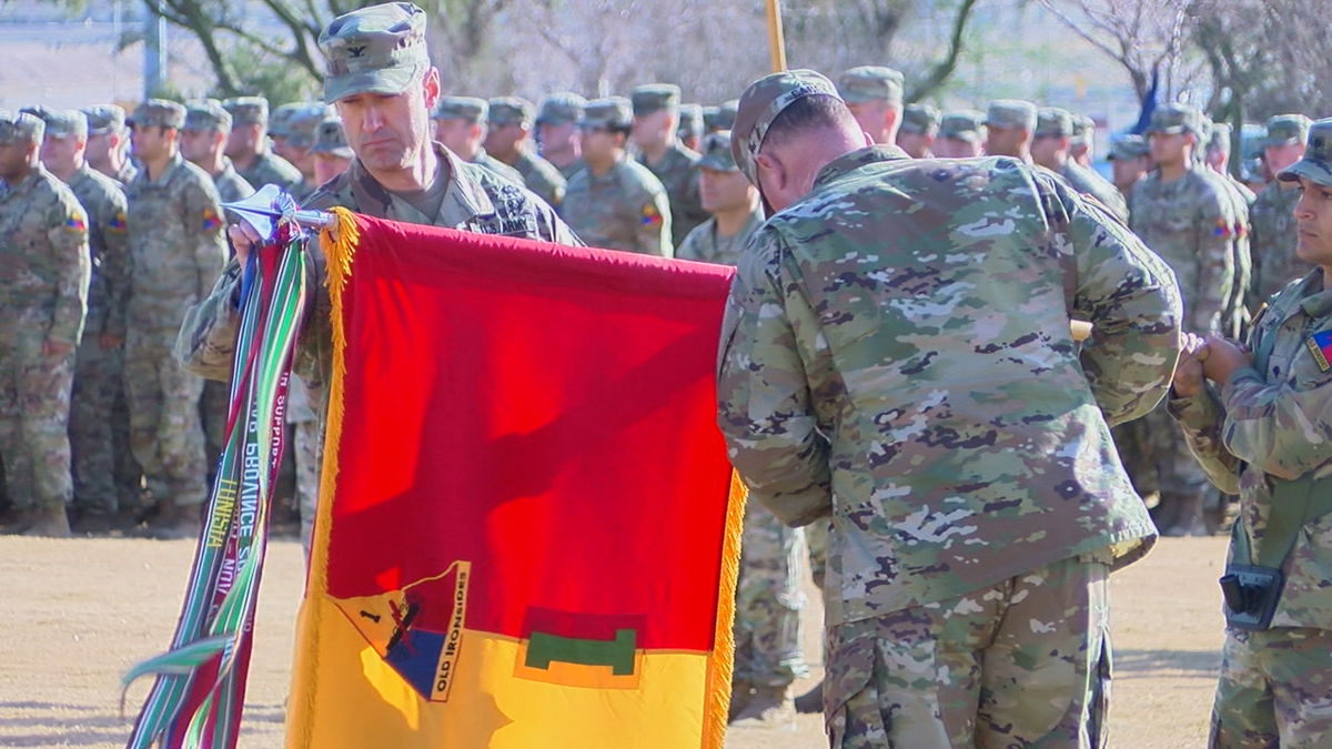 The 1st Armored Brigade Combat Team Ceremony - KVIA