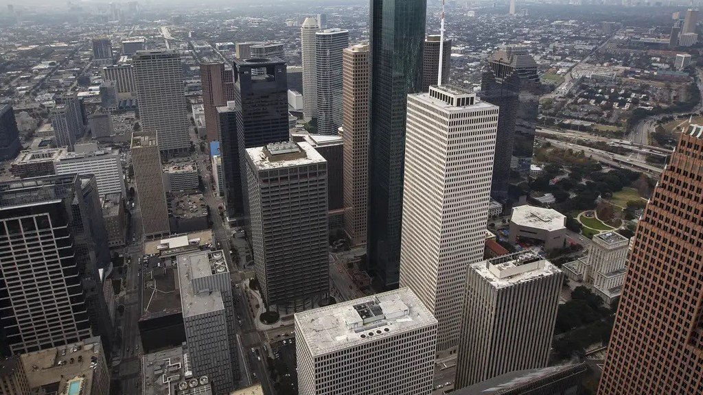 The Houston skyline in 2018.