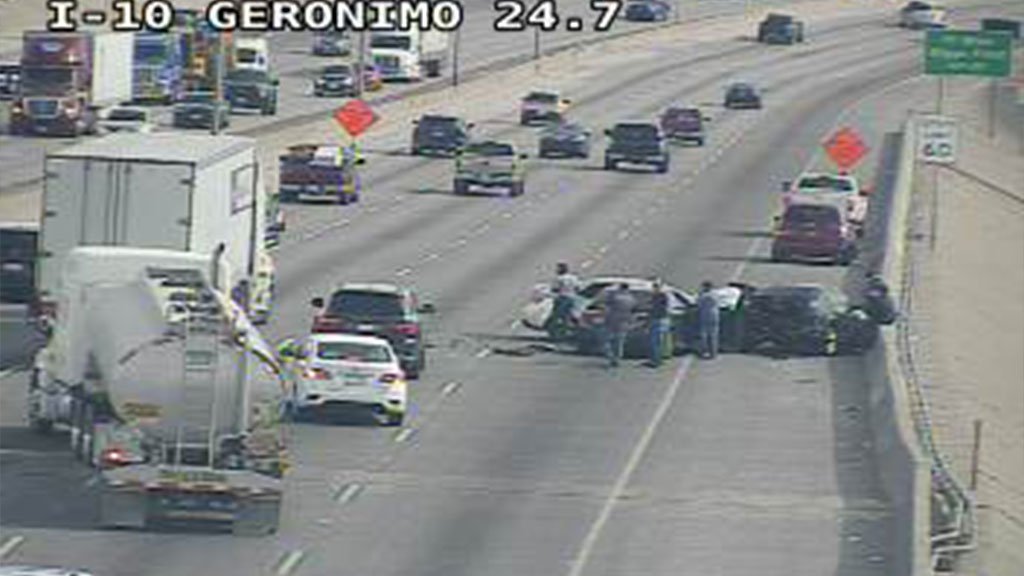 Crash at I-10 east and Geronimo, several lanes blocked - KVIA