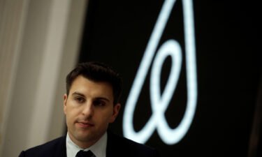 Airbnb CEO Brian Chesky spoke to CNN on Thursday about the tech downturn. Chesky here attends an event at the Economic Club of New York on March 13