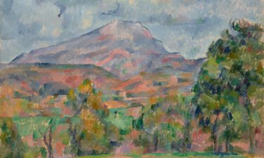 Cézanne's "La Montagne Sainte-Victoire" attracted the night's second biggest sale price