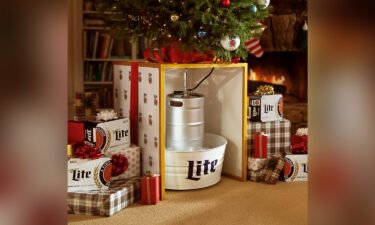 Miller Lite is selling a Christmas tree stand that doubles as a beer keg.