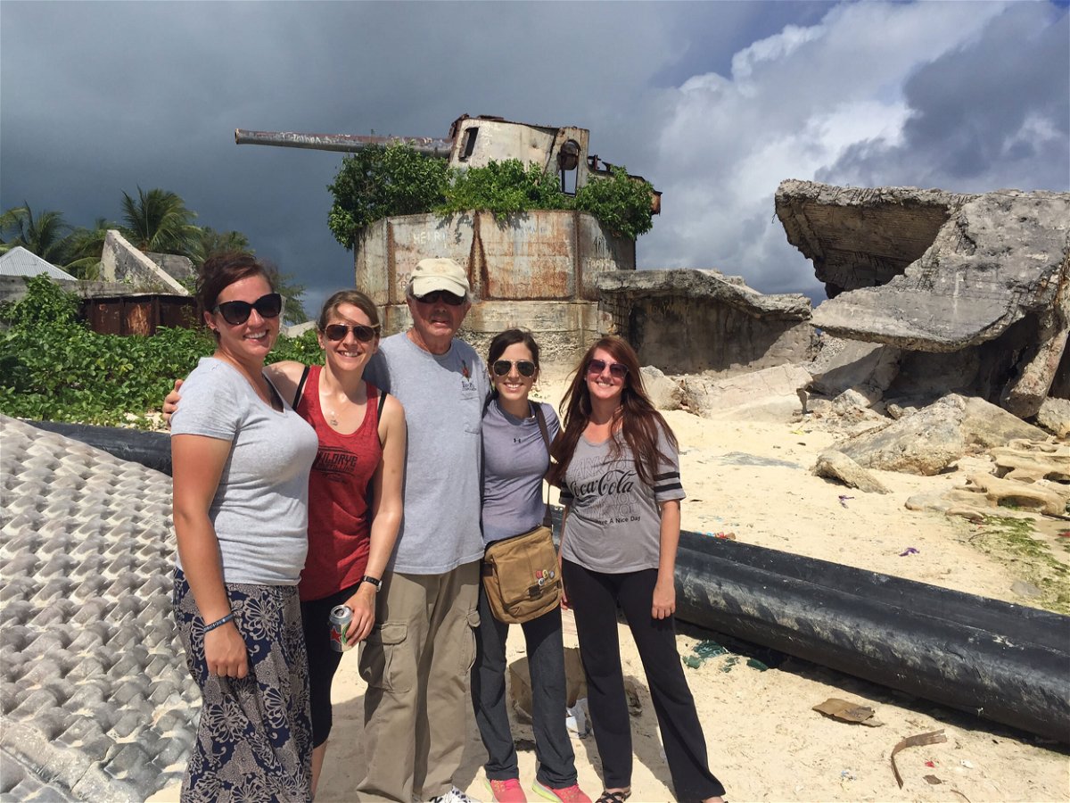 <i>Mike Valerio/CNN</i><br/>Pictured here is the History Flight team on Tarawa