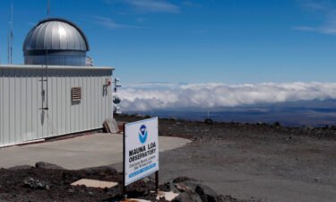 This 2019 photo provided by NOAA shows the Mauna Loa Atmospheric Baseline Observatory