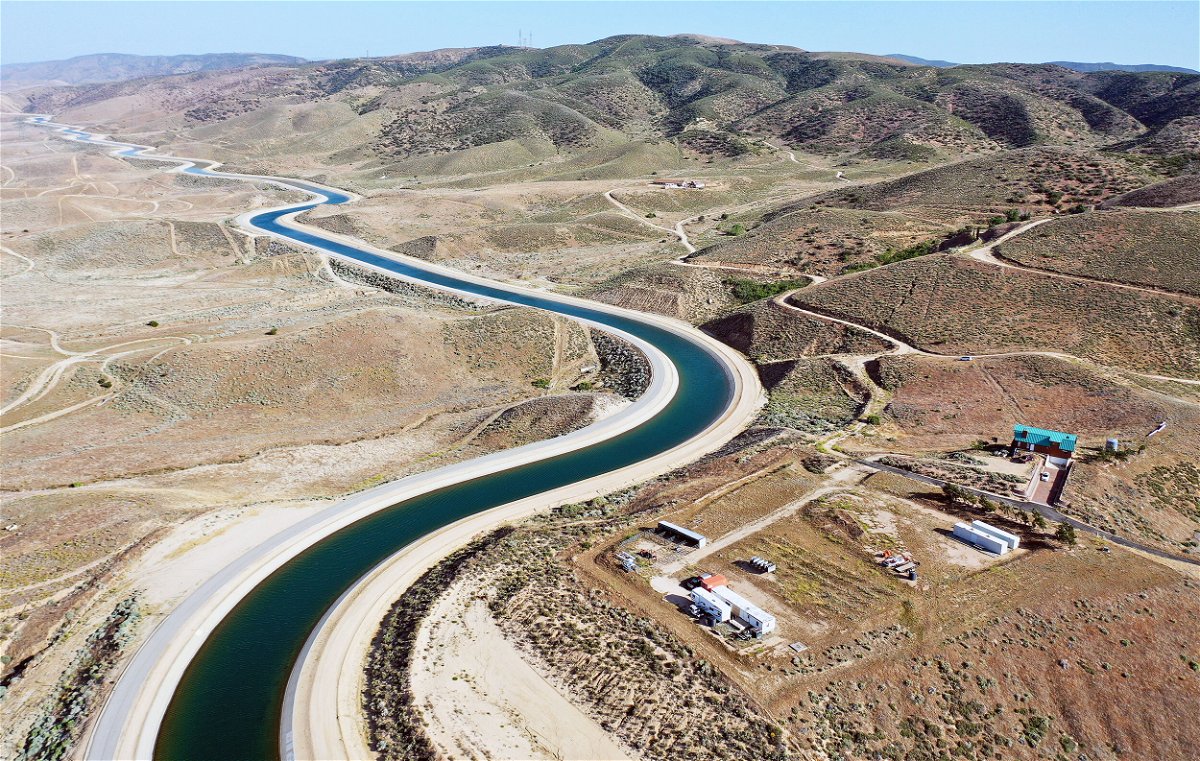 <i>Mario Tama/Getty Images</i><br/>The California Aqueduct moves water from northern California to the state's drier south