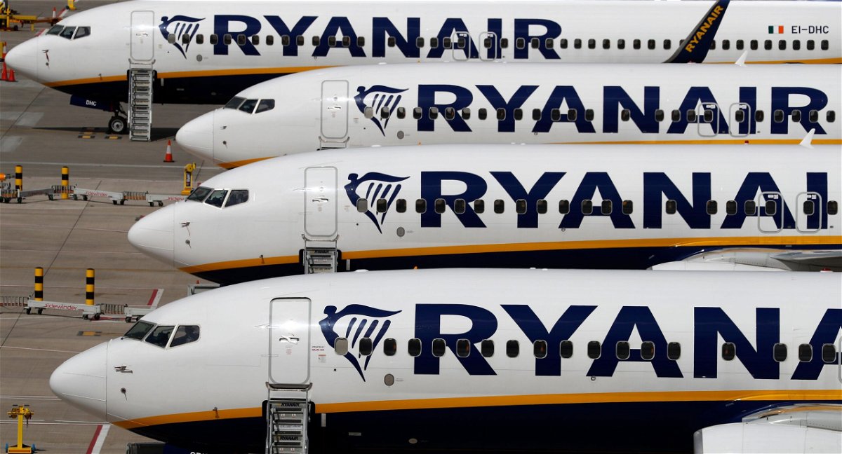 <i>Adrian Dennis/AFP/Getty Images</i><br/>Ryanair boss Michael O'Leary says most consumers aren't interested in paying extra for carbon offsetting.