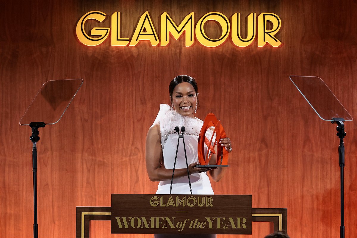 <i>Dimitrios Kambouris/Getty Images for Glamour</i><br/>Angela Bassett gave a rousing speech about female empowerment at the Glamour Women of the Year event on November 1.