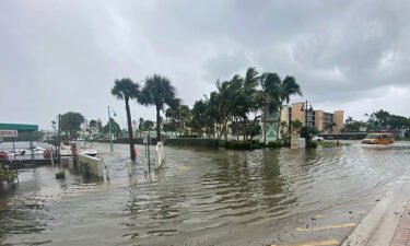 Nicole's storm surge pushes Wednesday into East Boynton Beach in Florida.