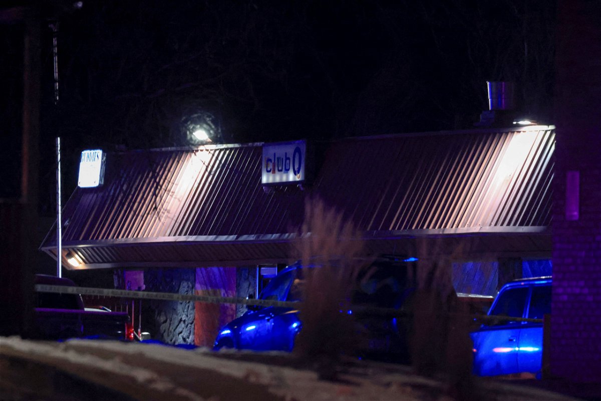 General view of the Club Q gay nightclub as police respond to a mass shooting in Colorado Springs, Colorado, U.S., November 20, 2022. REUTERS/Kevin Mohatt