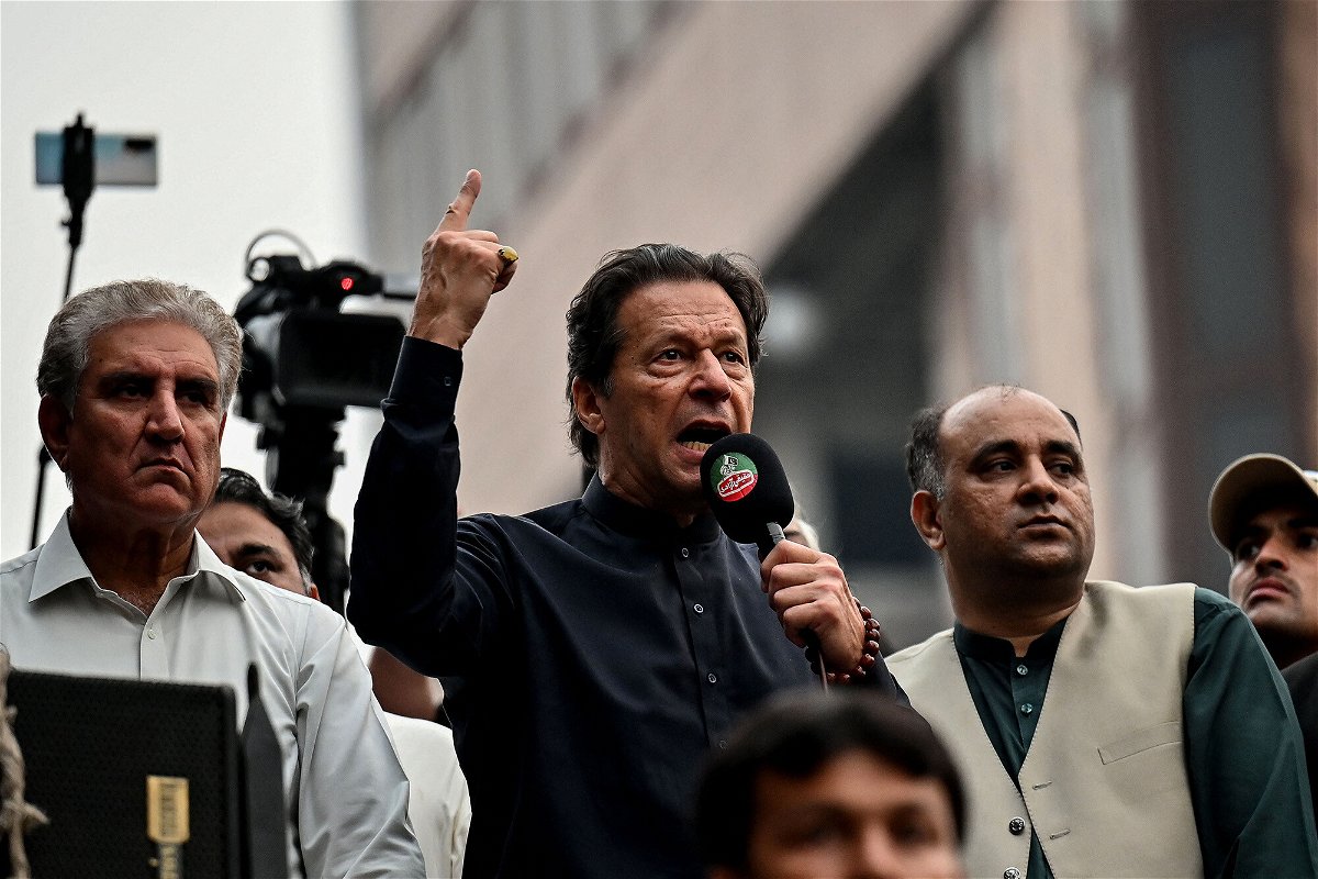 <i>Arif Ali/AFP/Getty Images</i><br/>Former Pakistan Prime Minister Imran Khan