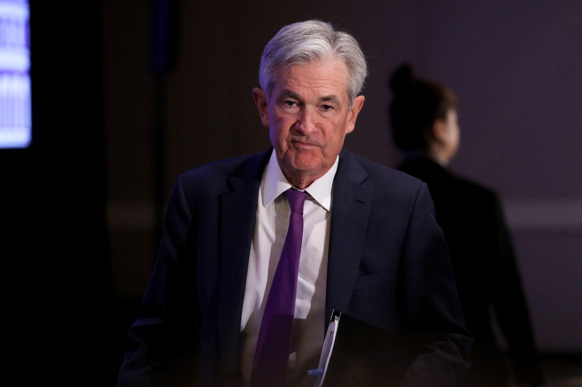 WASHINGTON DC, USA - MARCH 21: Jerome Powell, Chairman of the U.S. Federal Reserve, attends the National Association of Business Economics (NABE) economic policy conference in Washington, D.C, United States on March 21, 2022. (Photo by Yasin Ozturk/Anadolu Agency via Getty Images)