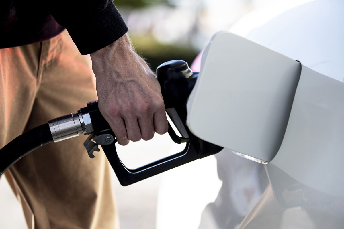 Mandatory Credit: Photo by ETIENNE LAURENT/EPA-EFE/Shutterstock (13422493b)
A man refuels his car at a gas station displaying gas prices well above six dollars a gallon in Los Angeles, California, USA, 26 September 2022. Average gas prices in Los Angeles have hit 5.84 US dollars a gallon as Southern California prices continue to rise sharply.
Gas prices soar in California, Los Angeles, USA - 26 Sep 2022