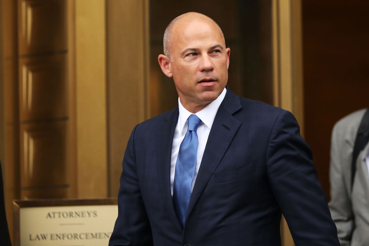 NEW YORK, NEW YORK - JULY 23: Celebrity attorney Michael Avenatti walks out of a New York court house after a hearing in a case where he is accused of stealing $300,000 from a former client, adult-film actress Stormy Daniels on July 23, 2019 in New York City. A grand jury has indicted Avenatti for the Daniels-related case and a second case in which prosecutors say he attempted to extort more than $20 million from sportswear giant Nike. (Photo by Spencer Platt/Getty Images)