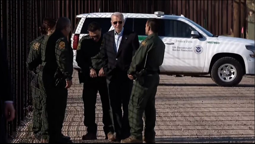 Biden with Border Patrol Agents