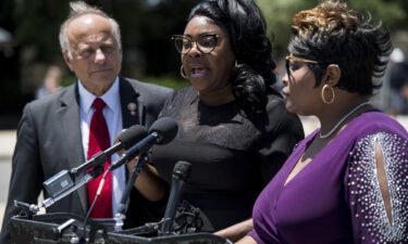 Diamond (left) and Silk appear at a press conference at the Capitol in June of 2019.
