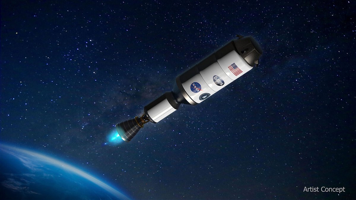 <i>DARPA</i><br/>An artist's concept depicts the DRACO spacecraft
